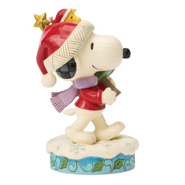 SNOOPY UND WOODSTOCK MIT BAUM