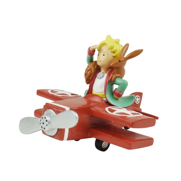 KLEINE PRINZ FLUGZEUG FUCHS FIGUR (FENSTERBOX)