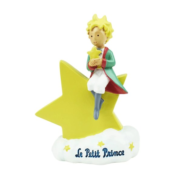 DER KLEINE PRINZ SITZEND AUF STERN FIGUR (WINDOW BOX)