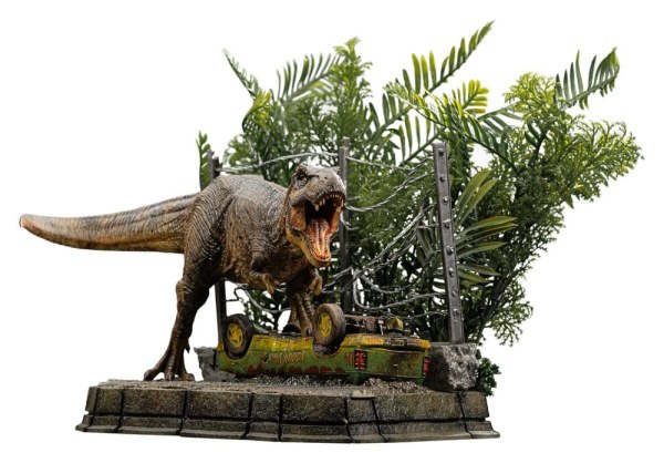 Jurassic Park Statue Icons T-Rex Breakout Set A 17 cm