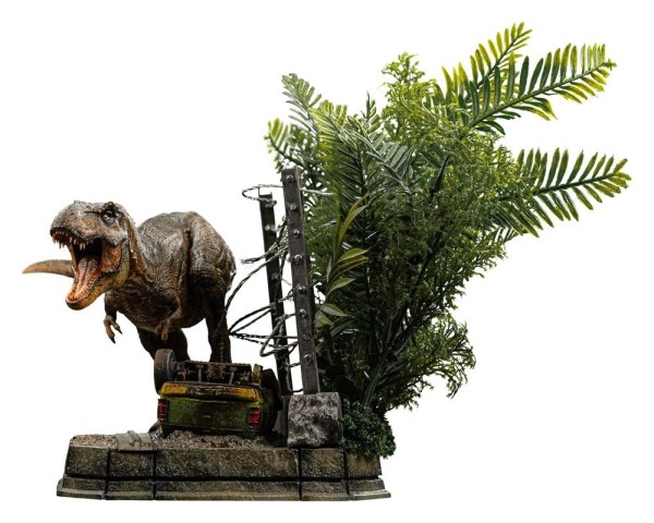 Jurassic Park Statue Icons T-Rex Breakout Set A 17 cm