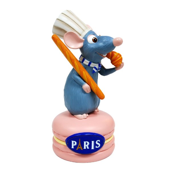 RÉMY HARZFIGUR MIT HÖRNCHEN AUF MACARON - DISNEY RATATOUILLE