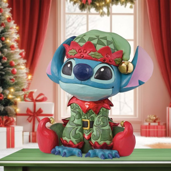 Stitch Weihnachtself Figur Disney 37,3 cm von Jim Shore – Costco Exklusiv – Disney Traditions
