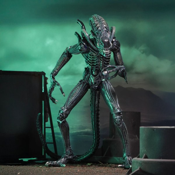 ALIEN - 7" ACTIONFIGUR - ULTIMATE ALIENS WARRIOR 1986 (BLAU)
