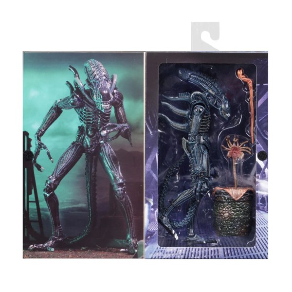 ALIEN - 7" ACTIONFIGUR - ULTIMATE ALIENS WARRIOR 1986 (BLAU)