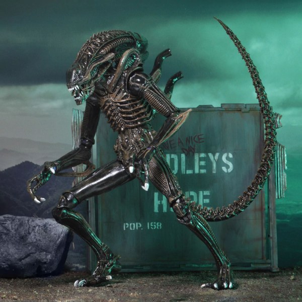 ALIEN - 7" ACTIONFIGUR - ULTIMATE ALIENS WARRIOR 1986 (BRAUN)