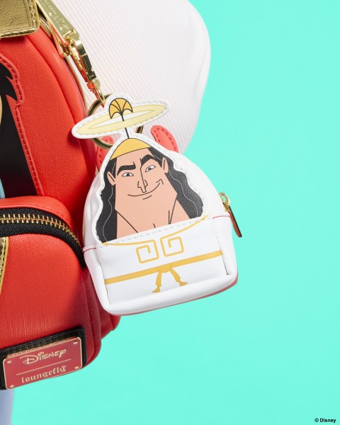 Devil & Angel Kronk Reversibler Mini Rucksack Schlüsselanhänger Charm - Disney Loungefly Kuzco Kaiser's Neue Groove