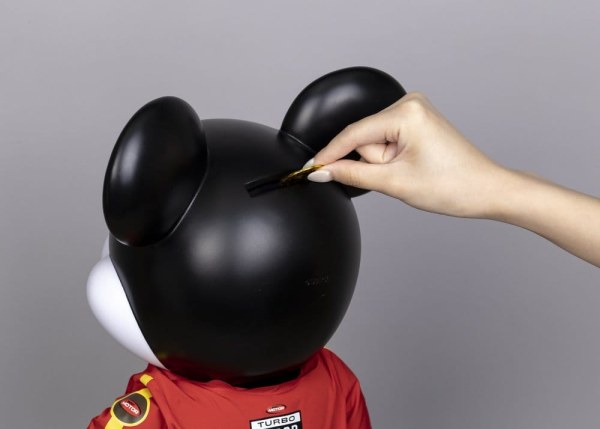 Vinyl Spardose SYAKING-BANG!! Funktionale Figur Rennwagen Mickey 48 cm - Disney Mickey and Friends