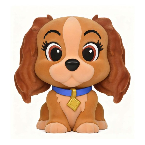 Susi Spardose mit speziellem Flocking 20 cm - Disney Susi und Strolch