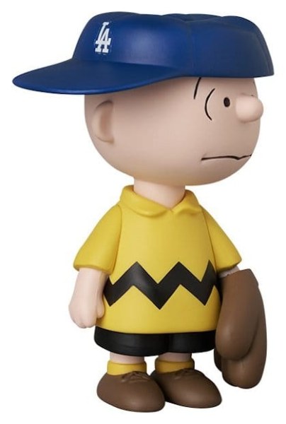 PVC UDF Figur Los Angeles Dodgers Charlie Brown 9 cm - MLB × Peanuts
