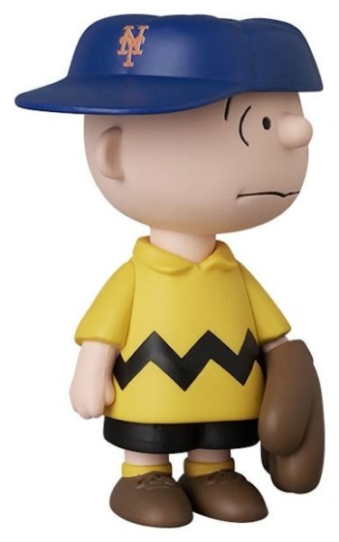 PVC UDF Figur Charlie Brown New York Mets 9 cm - MLB × Peanuts