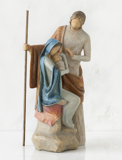 WILLOW TREE HOLY FAMILY STATUE