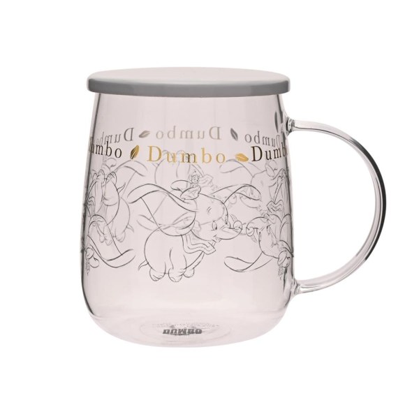 Dumbo Glastasse mit Deckel 540ml - Disney