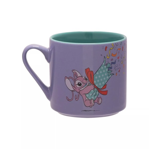 Stitch & Angel Frohe Festtage Set mit 2 farbenfrohen Tassen - Disney