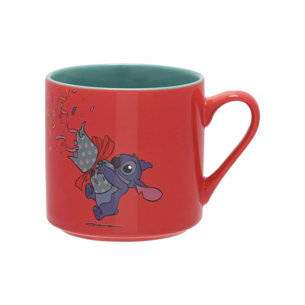 Stitch & Angel Frohe Festtage Set mit 2 farbenfrohen Tassen - Disney