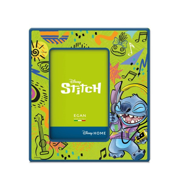 Stitch Keramik Bilderrahmen 20x18cm Grün - Disney