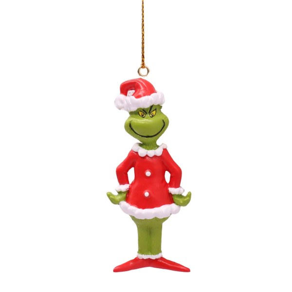 3D-Ornament The Grinch in Weihnachtsoutfit