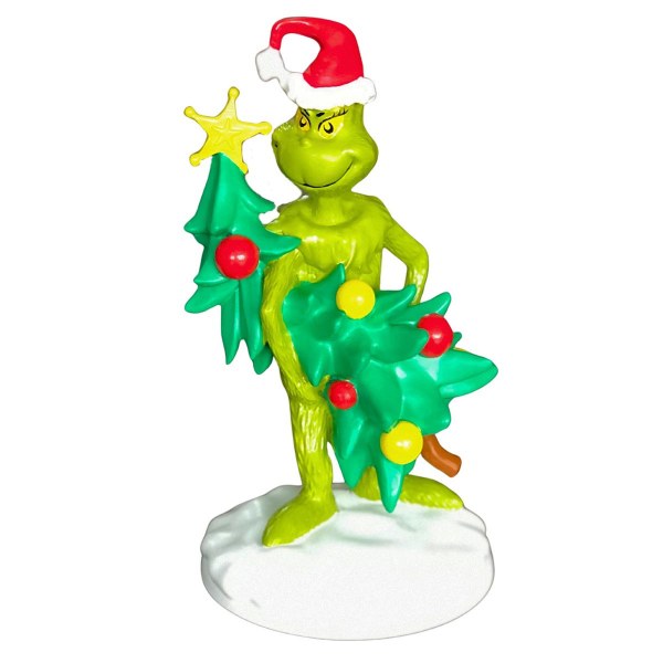 3D Saisonale Statue - Der Grinch stiehlt den Weihnachtsbaum