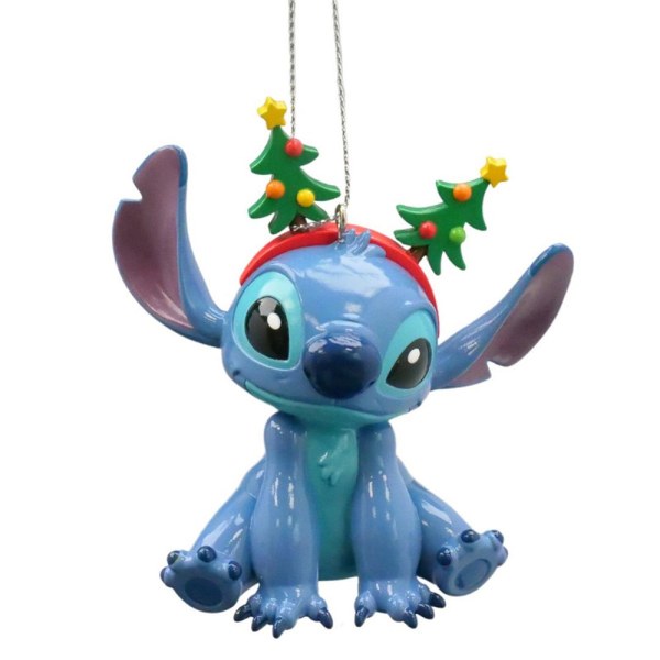 Disney - 3D Stitch Hängeornament mit Weihnachtsstirnband