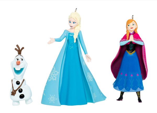 Disney - Set mit 3 3D-Hängefiguren Die Eiskönigin – Anna, Elsa und Olaf