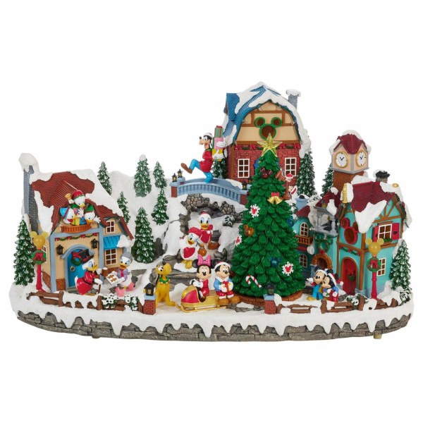 Disney Animiertes Weihnachtsdorf mit Musik 29 cm – Costco Exklusiv