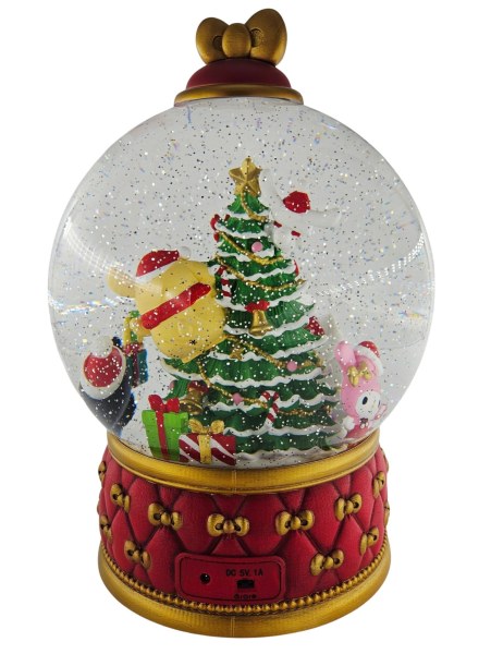 Hello Kitty Weihnachts-Schneekugel mit Glitzer und LED-Licht 31 cm – Costco Exklusiv