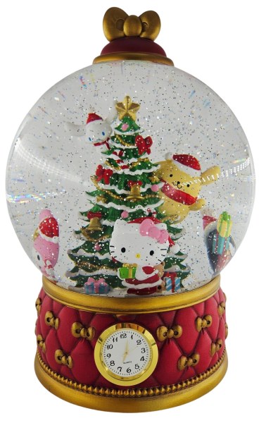 Hello Kitty Weihnachts-Schneekugel mit Glitzer und LED-Licht 31 cm – Costco Exklusiv