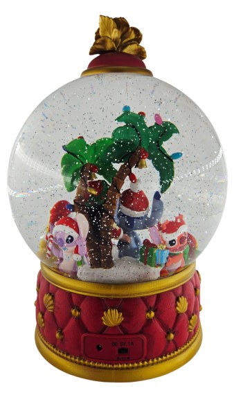 Disney Stitch Weihnachts-Schneekugel mit Glitzer und LED-Licht 31 cm – Costco Exklusiv