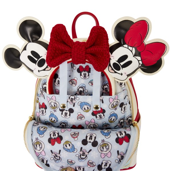 Mickey & Friends Mini-Rucksack zum Eislaufen mit Stirnbandhalter – Disney Loungefly