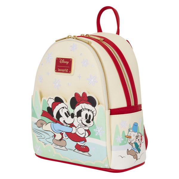Mickey & Friends Mini-Rucksack zum Eislaufen mit Stirnbandhalter – Disney Loungefly