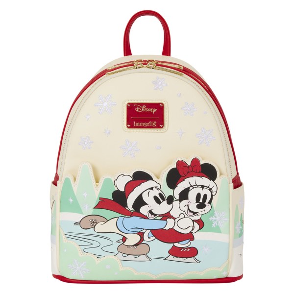 Mickey & Friends Mini-Rucksack zum Eislaufen mit Stirnbandhalter – Disney Loungefly