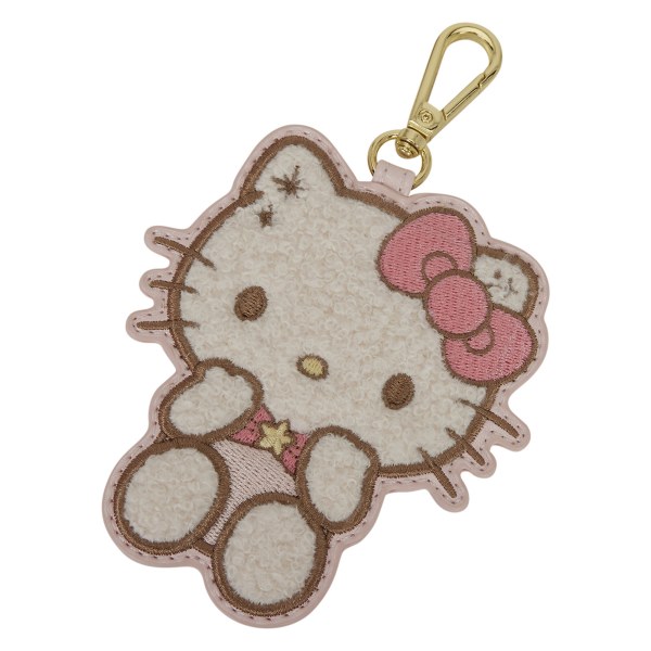 Hello Kitty gesteppte Umhängetasche mit Perlen-Griff & Taschenanhänger - Loungefly Sanrio