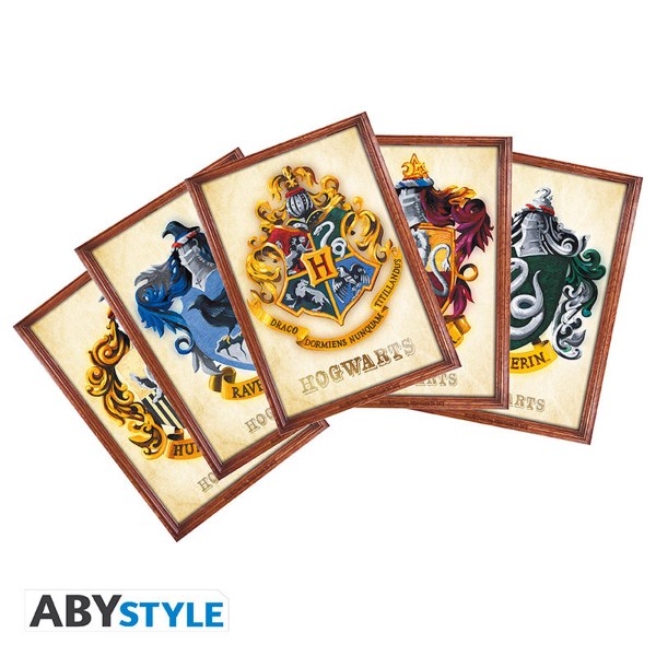 HARRY POTTER - Set Becher 320 ml + Acryl® + Postkarten "Hogwarts"
