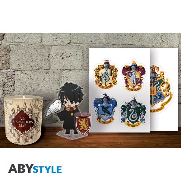 HARRY POTTER - Kerzen-Set + Acryl® + Sticker