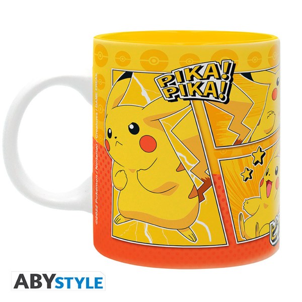 POKEMON - A5 Notizbuch + Tasse 320ml + Postkarten "Pikachu"