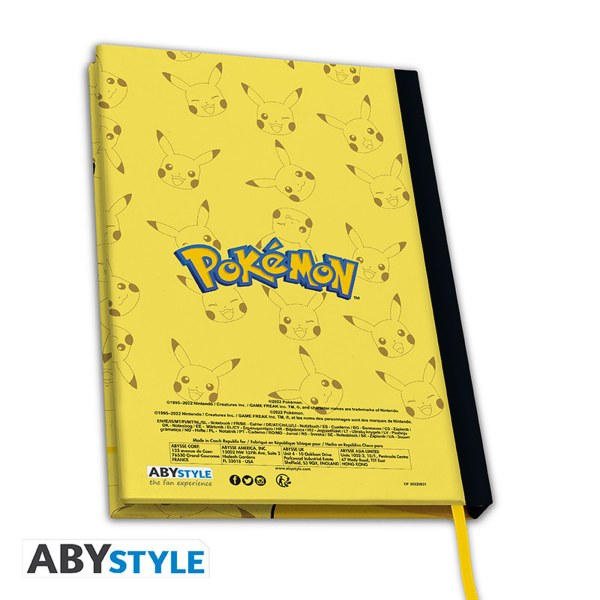 POKEMON - A5 Notizbuch + Tasse 320ml + Postkarten "Pikachu"