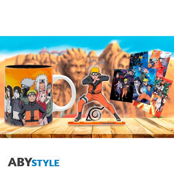NARUTO SHIPPUDEN - Set Tasse 320ml + Acryl® + Postkarten Naruto