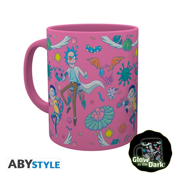 RICK AND MORTY - XXL Glas-Set + Becher + 2 Untersetzer