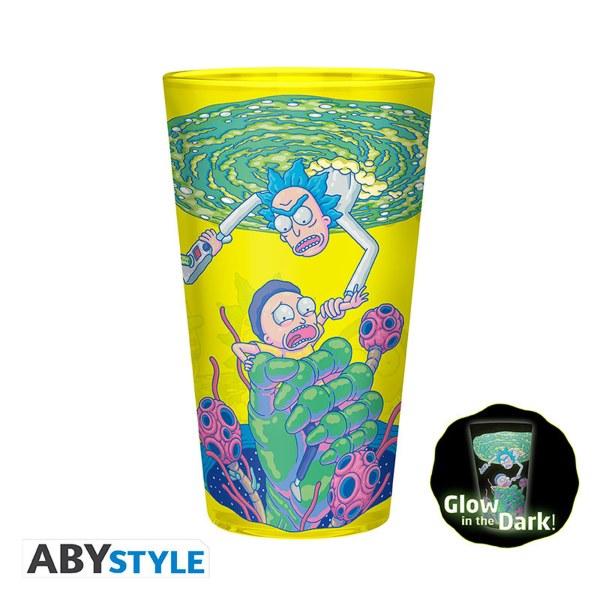 RICK AND MORTY - XXL Glas-Set + Becher + 2 Untersetzer