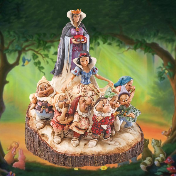 AUS HOLZ GESCHNITZTE SCHNEEWITTCHEN-DISNEY TRADITIONS