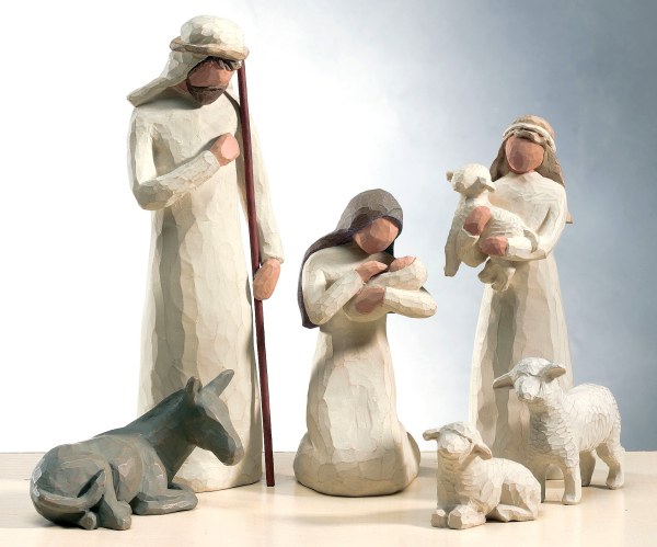 Weidenbaumkrippe Krippenfiguren
