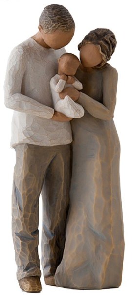 WIR SIND ZU DRITT WILLOW TREE FIGUR