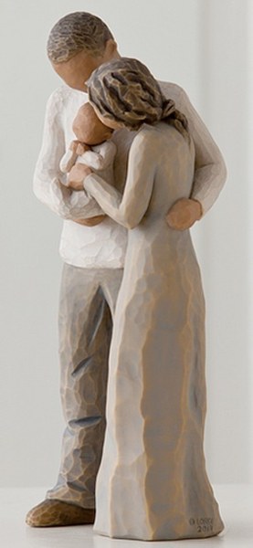 WIR SIND ZU DRITT WILLOW TREE FIGUR