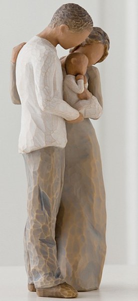 WIR SIND ZU DRITT WILLOW TREE FIGUR