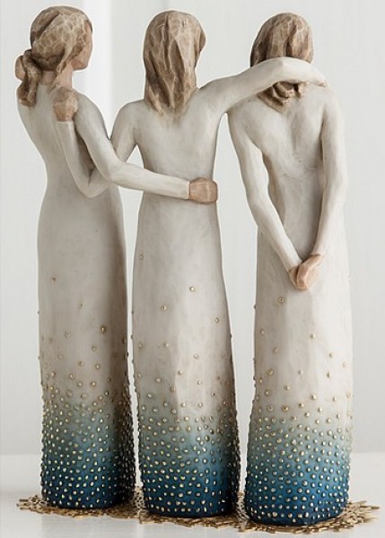 WILLOW TREE BY MY SIDE FIGURE (FREUNDE UND SCHWESTERN)