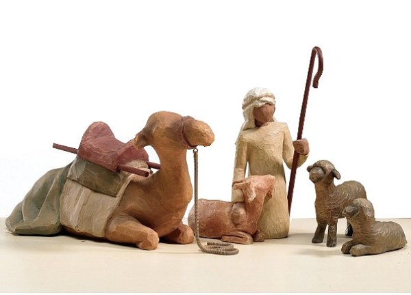 WILLOW TREE STATUEN HIRTE UND SEINE TIERE