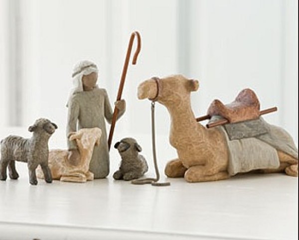 WILLOW TREE STATUEN HIRTE UND SEINE TIERE