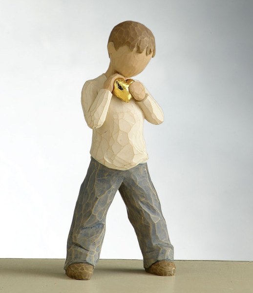 Willow Tree Gold-Herz-Figur