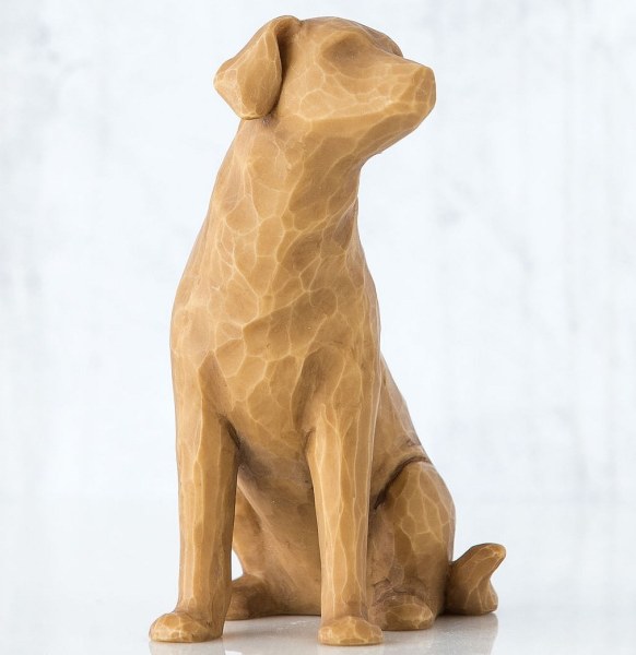 WILLOW TREE FIGUR ICH LIEBE MEINEN HUND (HELLE VERSION)