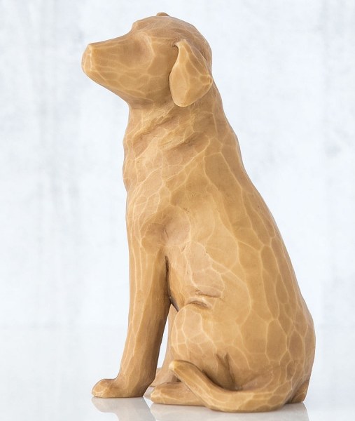 WILLOW TREE FIGUR ICH LIEBE MEINEN HUND (HELLE VERSION)